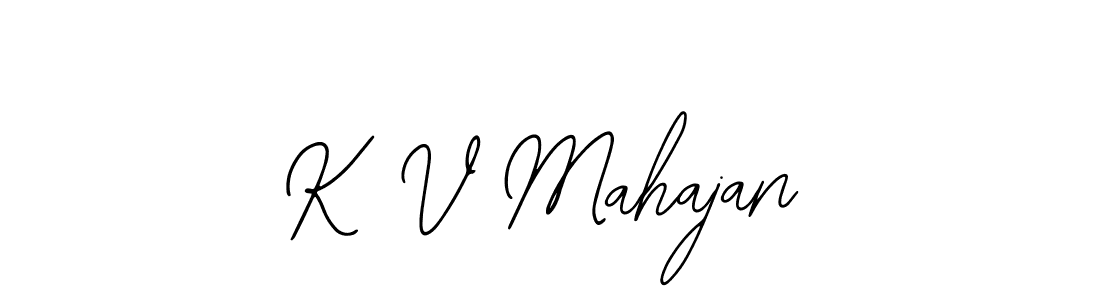 if you are searching for the best signature style for your name K V Mahajan. so please give up your signature search. here we have designed multiple signature styles  using Bearetta-2O07w. K V Mahajan signature style 12 images and pictures png