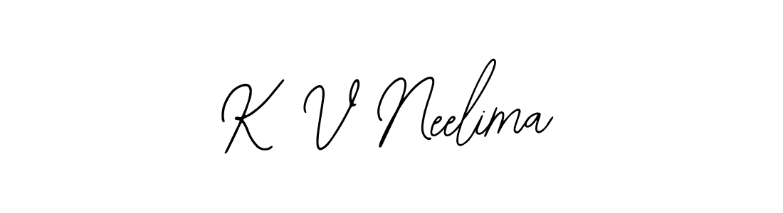 Create a beautiful signature design for name K V Neelima. With this signature (Bearetta-2O07w) fonts, you can make a handwritten signature for free. K V Neelima signature style 12 images and pictures png