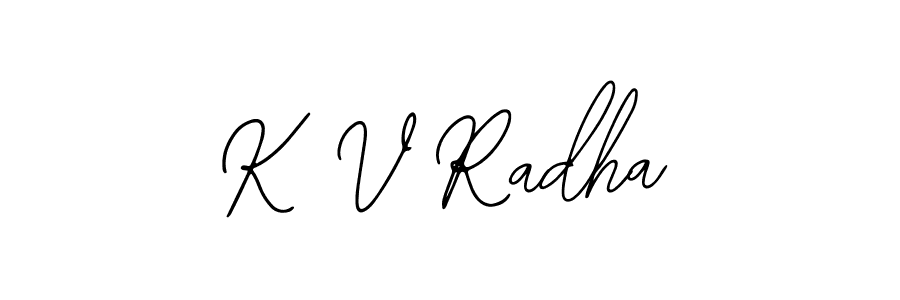 Create a beautiful signature design for name K V Radha. With this signature (Bearetta-2O07w) fonts, you can make a handwritten signature for free. K V Radha signature style 12 images and pictures png