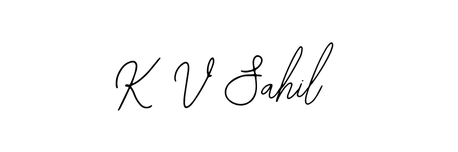 Similarly Bearetta-2O07w is the best handwritten signature design. Signature creator online .You can use it as an online autograph creator for name K V Sahil. K V Sahil signature style 12 images and pictures png