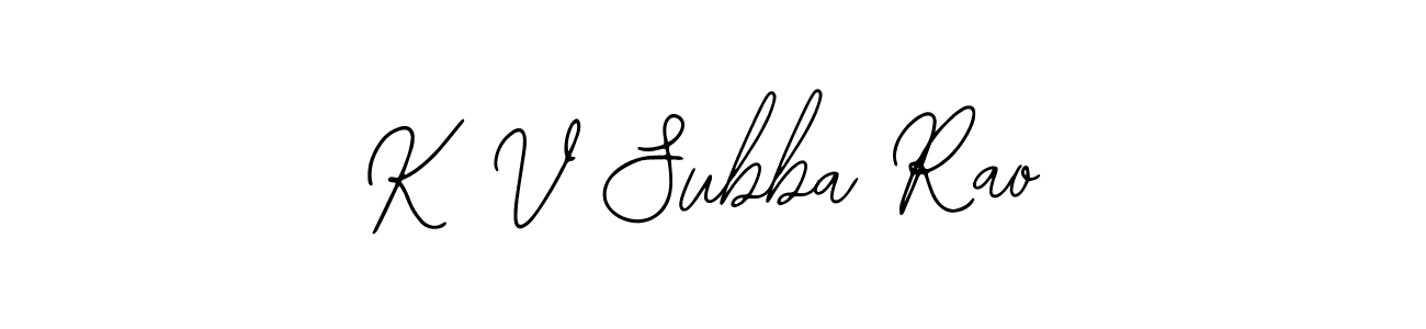 Make a beautiful signature design for name K V Subba Rao. Use this online signature maker to create a handwritten signature for free. K V Subba Rao signature style 12 images and pictures png