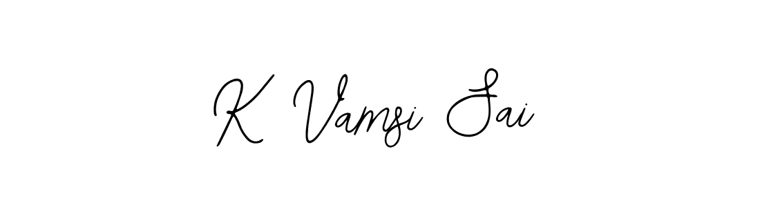 How to make K Vamsi Sai signature? Bearetta-2O07w is a professional autograph style. Create handwritten signature for K Vamsi Sai name. K Vamsi Sai signature style 12 images and pictures png