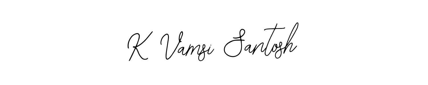 How to make K Vamsi Santosh signature? Bearetta-2O07w is a professional autograph style. Create handwritten signature for K Vamsi Santosh name. K Vamsi Santosh signature style 12 images and pictures png