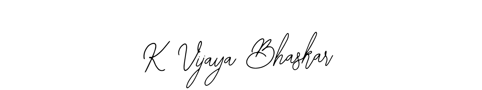 How to make K Vijaya Bhaskar name signature. Use Bearetta-2O07w style for creating short signs online. This is the latest handwritten sign. K Vijaya Bhaskar signature style 12 images and pictures png