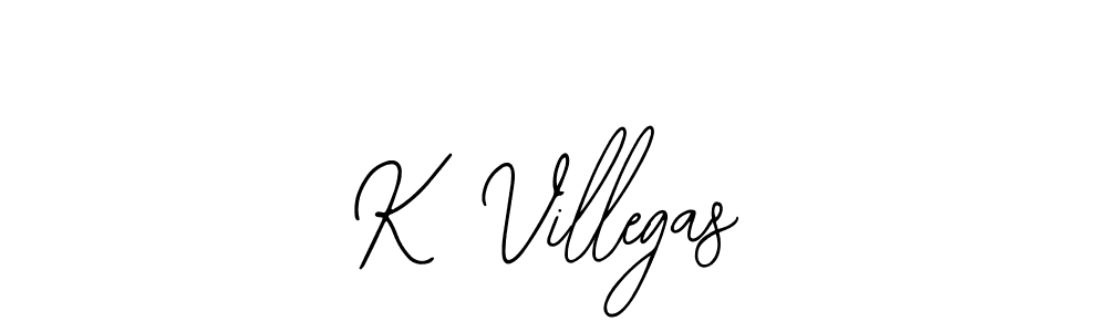 Create a beautiful signature design for name K Villegas. With this signature (Bearetta-2O07w) fonts, you can make a handwritten signature for free. K Villegas signature style 12 images and pictures png