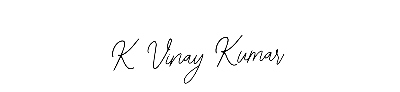 How to make K Vinay Kumar signature? Bearetta-2O07w is a professional autograph style. Create handwritten signature for K Vinay Kumar name. K Vinay Kumar signature style 12 images and pictures png