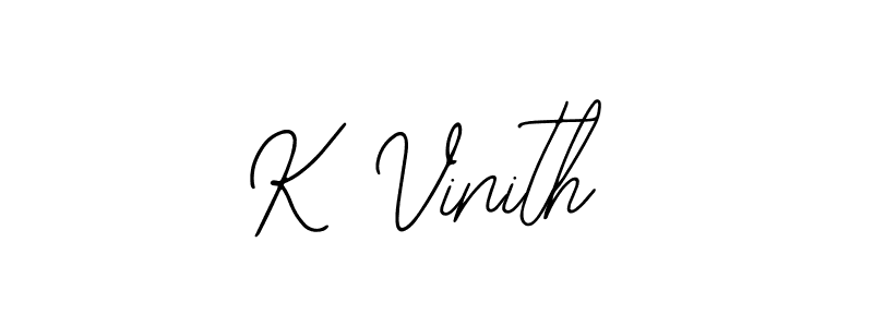 How to make K Vinith signature? Bearetta-2O07w is a professional autograph style. Create handwritten signature for K Vinith name. K Vinith signature style 12 images and pictures png