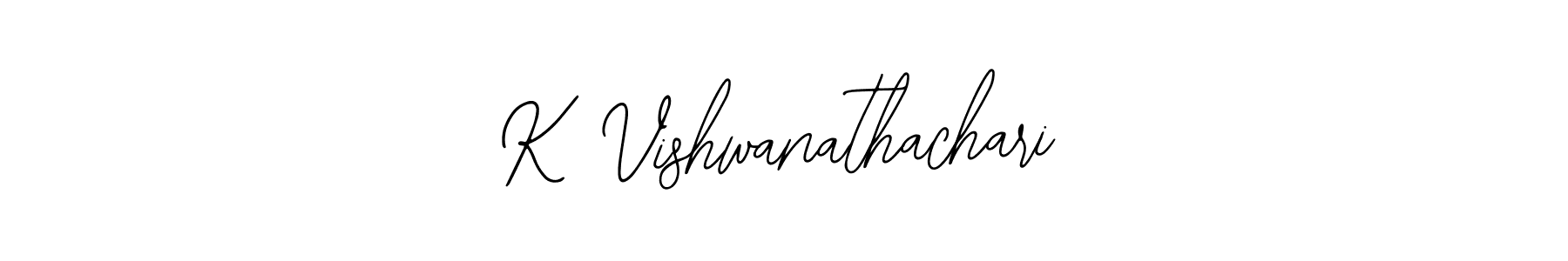 The best way (Bearetta-2O07w) to make a short signature is to pick only two or three words in your name. The name K Vishwanathachari include a total of six letters. For converting this name. K Vishwanathachari signature style 12 images and pictures png