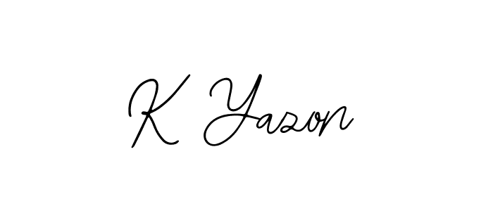 Bearetta-2O07w is a professional signature style that is perfect for those who want to add a touch of class to their signature. It is also a great choice for those who want to make their signature more unique. Get K Yazon name to fancy signature for free. K Yazon signature style 12 images and pictures png