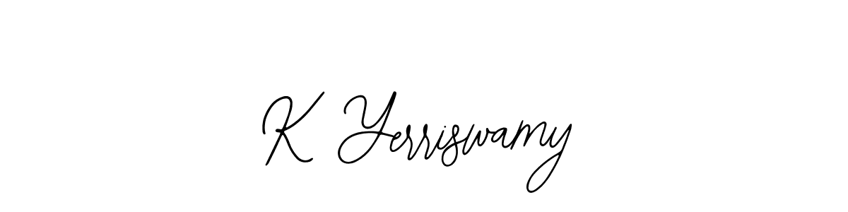 Also we have K Yerriswamy name is the best signature style. Create professional handwritten signature collection using Bearetta-2O07w autograph style. K Yerriswamy signature style 12 images and pictures png