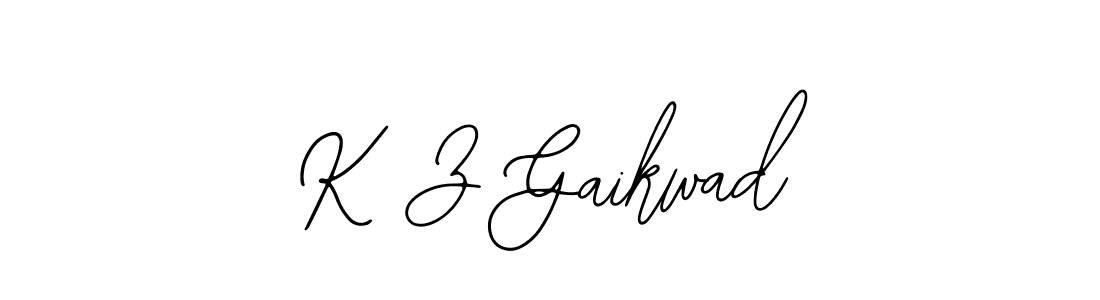 Make a beautiful signature design for name K Z Gaikwad. With this signature (Bearetta-2O07w) style, you can create a handwritten signature for free. K Z Gaikwad signature style 12 images and pictures png