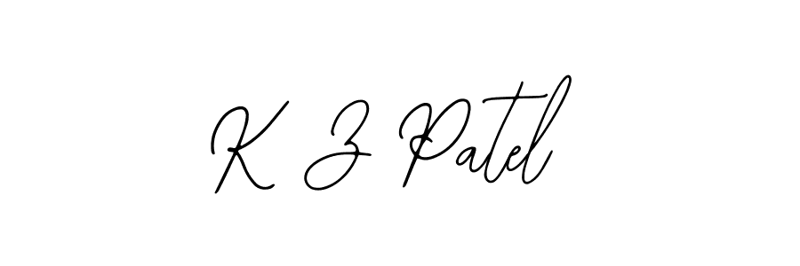 It looks lik you need a new signature style for name K Z Patel. Design unique handwritten (Bearetta-2O07w) signature with our free signature maker in just a few clicks. K Z Patel signature style 12 images and pictures png