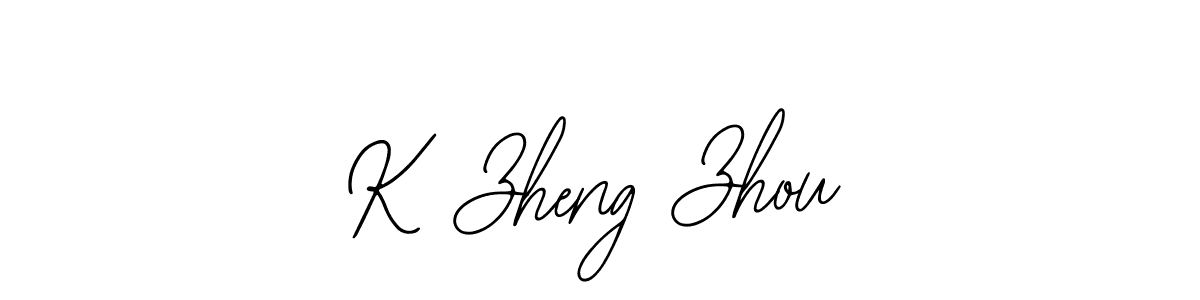 Similarly Bearetta-2O07w is the best handwritten signature design. Signature creator online .You can use it as an online autograph creator for name K Zheng Zhou. K Zheng Zhou signature style 12 images and pictures png