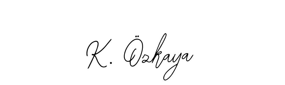 Design your own signature with our free online signature maker. With this signature software, you can create a handwritten (Bearetta-2O07w) signature for name K. Özkaya. K. Özkaya signature style 12 images and pictures png