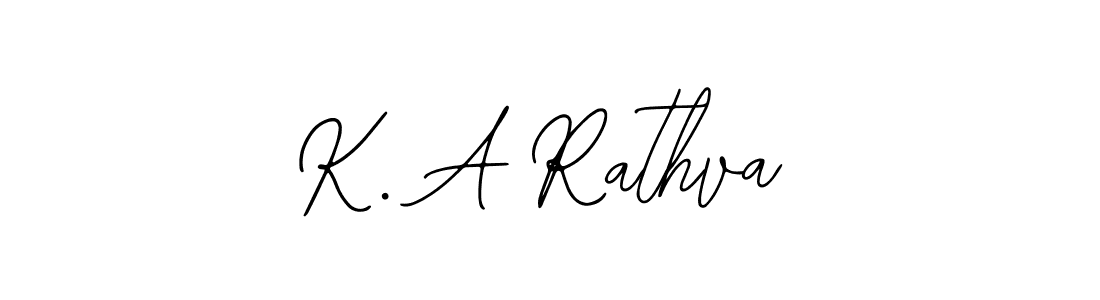 K. A Rathva stylish signature style. Best Handwritten Sign (Bearetta-2O07w) for my name. Handwritten Signature Collection Ideas for my name K. A Rathva. K. A Rathva signature style 12 images and pictures png
