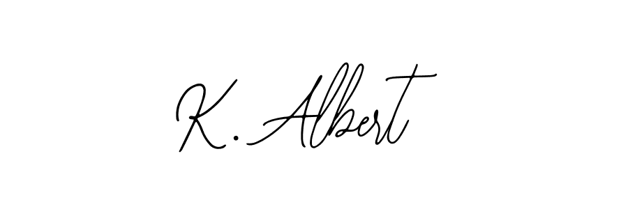 Similarly Bearetta-2O07w is the best handwritten signature design. Signature creator online .You can use it as an online autograph creator for name K. Albert. K. Albert signature style 12 images and pictures png