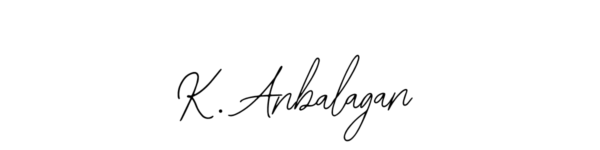 You should practise on your own different ways (Bearetta-2O07w) to write your name (K. Anbalagan) in signature. don't let someone else do it for you. K. Anbalagan signature style 12 images and pictures png