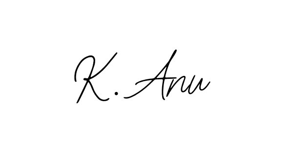 Use a signature maker to create a handwritten signature online. With this signature software, you can design (Bearetta-2O07w) your own signature for name K. Anu. K. Anu signature style 12 images and pictures png