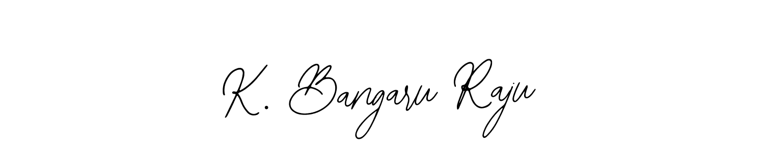 Bearetta-2O07w is a professional signature style that is perfect for those who want to add a touch of class to their signature. It is also a great choice for those who want to make their signature more unique. Get K. Bangaru Raju name to fancy signature for free. K. Bangaru Raju signature style 12 images and pictures png