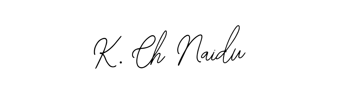 You should practise on your own different ways (Bearetta-2O07w) to write your name (K. Ch Naidu) in signature. don't let someone else do it for you. K. Ch Naidu signature style 12 images and pictures png