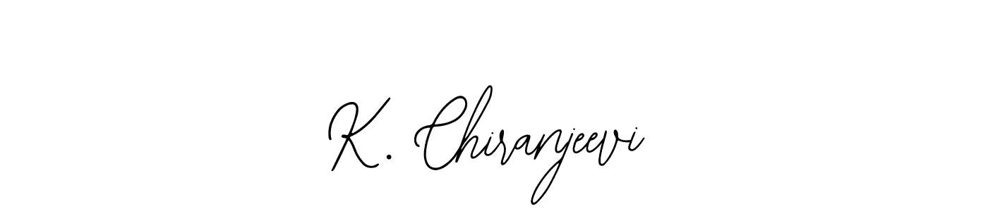 You should practise on your own different ways (Bearetta-2O07w) to write your name (K. Chiranjeevi) in signature. don't let someone else do it for you. K. Chiranjeevi signature style 12 images and pictures png