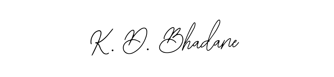 Make a beautiful signature design for name K. D. Bhadane. With this signature (Bearetta-2O07w) style, you can create a handwritten signature for free. K. D. Bhadane signature style 12 images and pictures png