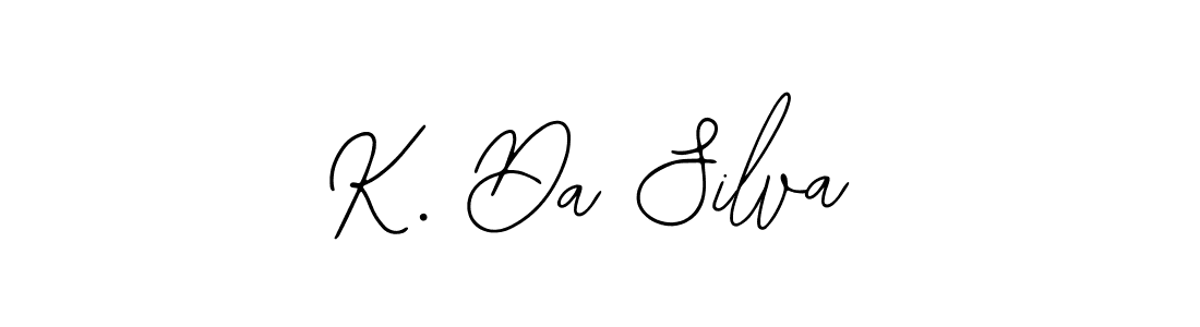 You should practise on your own different ways (Bearetta-2O07w) to write your name (K. Da Silva) in signature. don't let someone else do it for you. K. Da Silva signature style 12 images and pictures png