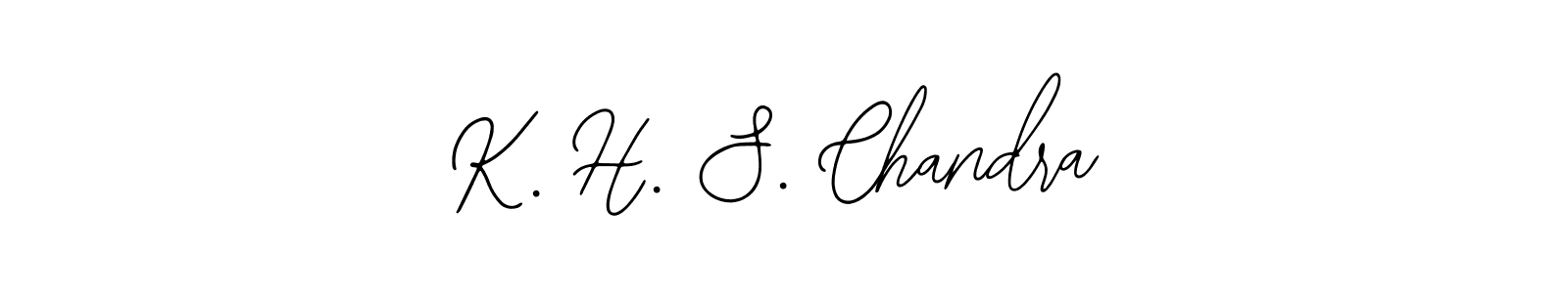 Design your own signature with our free online signature maker. With this signature software, you can create a handwritten (Bearetta-2O07w) signature for name K. H. S. Chandra. K. H. S. Chandra signature style 12 images and pictures png