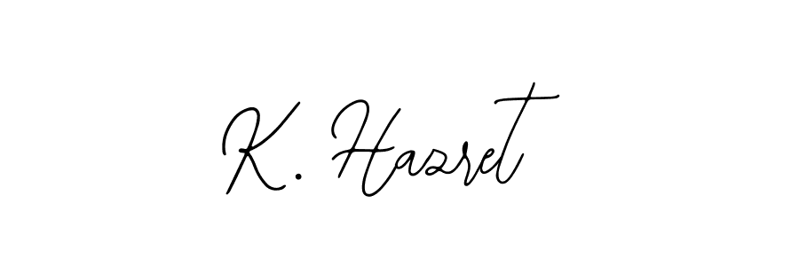 Make a beautiful signature design for name K. Hazret. With this signature (Bearetta-2O07w) style, you can create a handwritten signature for free. K. Hazret signature style 12 images and pictures png