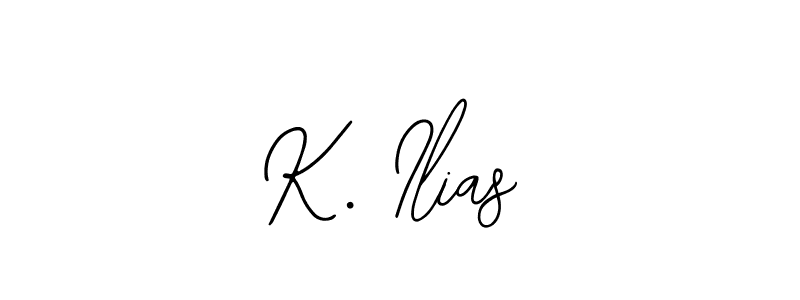 if you are searching for the best signature style for your name K. Ilias. so please give up your signature search. here we have designed multiple signature styles  using Bearetta-2O07w. K. Ilias signature style 12 images and pictures png