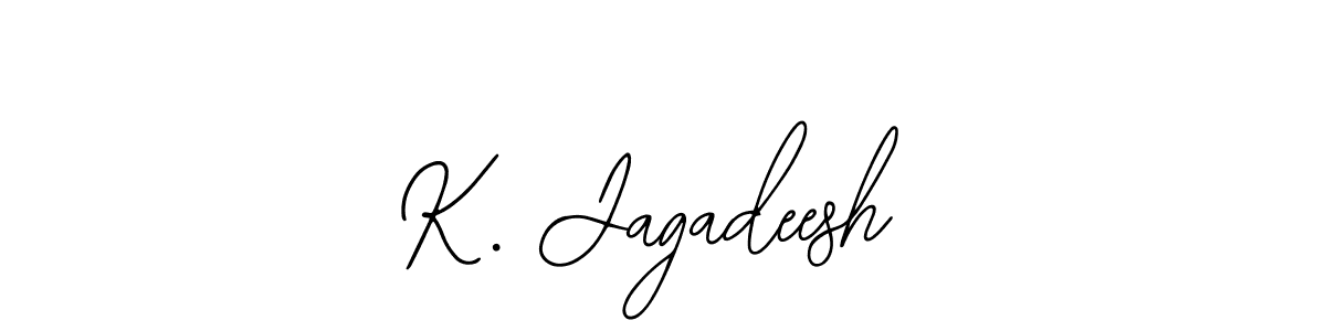 How to make K. Jagadeesh name signature. Use Bearetta-2O07w style for creating short signs online. This is the latest handwritten sign. K. Jagadeesh signature style 12 images and pictures png