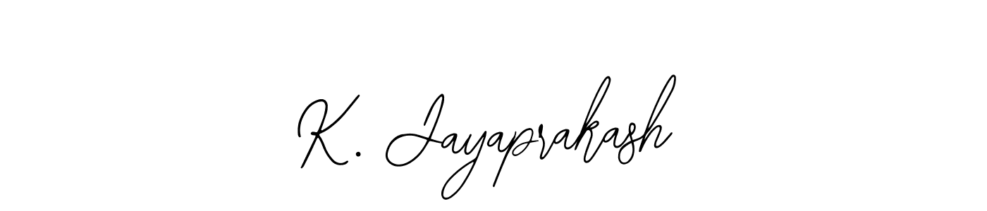 How to make K. Jayaprakash name signature. Use Bearetta-2O07w style for creating short signs online. This is the latest handwritten sign. K. Jayaprakash signature style 12 images and pictures png