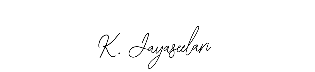 Also we have K. Jayaseelan name is the best signature style. Create professional handwritten signature collection using Bearetta-2O07w autograph style. K. Jayaseelan signature style 12 images and pictures png