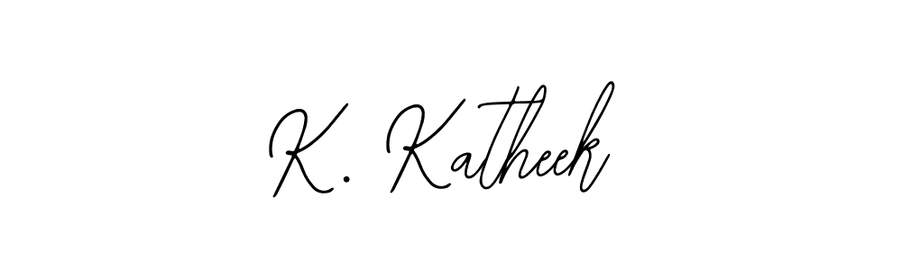 Make a beautiful signature design for name K. Katheek. With this signature (Bearetta-2O07w) style, you can create a handwritten signature for free. K. Katheek signature style 12 images and pictures png