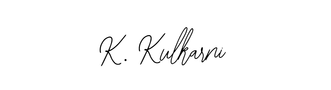 Use a signature maker to create a handwritten signature online. With this signature software, you can design (Bearetta-2O07w) your own signature for name K. Kulkarni. K. Kulkarni signature style 12 images and pictures png