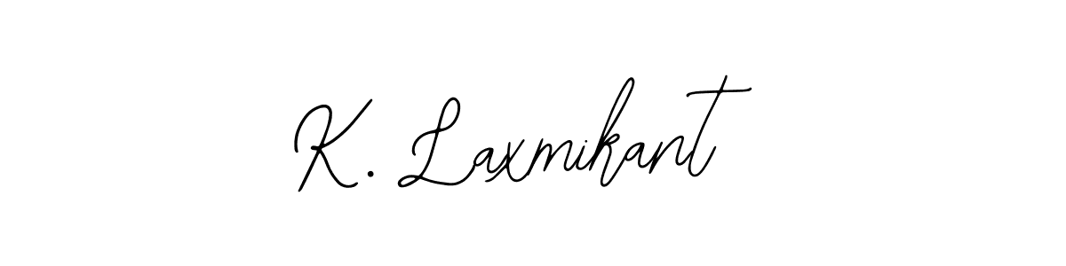 You should practise on your own different ways (Bearetta-2O07w) to write your name (K. Laxmikant) in signature. don't let someone else do it for you. K. Laxmikant signature style 12 images and pictures png