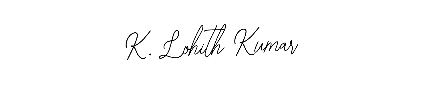 The best way (Bearetta-2O07w) to make a short signature is to pick only two or three words in your name. The name K. Lohith Kumar include a total of six letters. For converting this name. K. Lohith Kumar signature style 12 images and pictures png