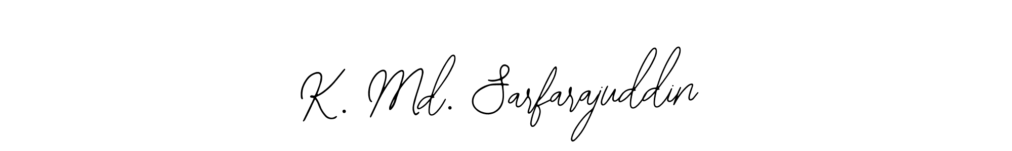 Create a beautiful signature design for name K. Md. Sarfarajuddin. With this signature (Bearetta-2O07w) fonts, you can make a handwritten signature for free. K. Md. Sarfarajuddin signature style 12 images and pictures png