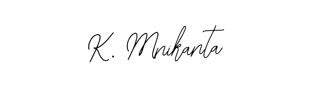 The best way (Bearetta-2O07w) to make a short signature is to pick only two or three words in your name. The name K. Mnikanta include a total of six letters. For converting this name. K. Mnikanta signature style 12 images and pictures png