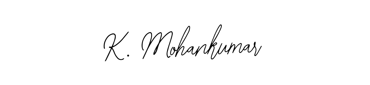 The best way (Bearetta-2O07w) to make a short signature is to pick only two or three words in your name. The name K. Mohankumar include a total of six letters. For converting this name. K. Mohankumar signature style 12 images and pictures png