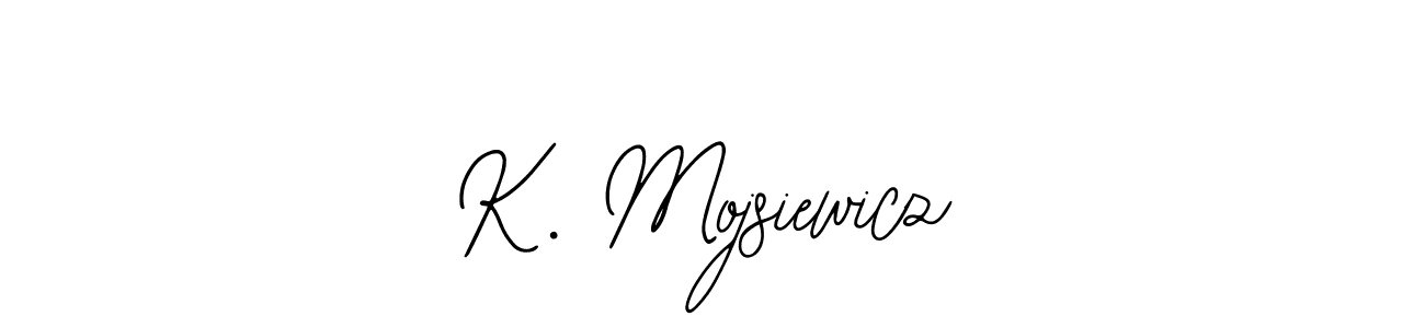 if you are searching for the best signature style for your name K. Mojsiewicz. so please give up your signature search. here we have designed multiple signature styles  using Bearetta-2O07w. K. Mojsiewicz signature style 12 images and pictures png