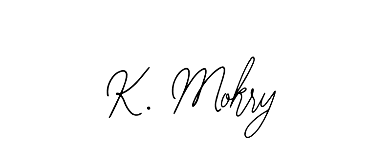 Bearetta-2O07w is a professional signature style that is perfect for those who want to add a touch of class to their signature. It is also a great choice for those who want to make their signature more unique. Get K. Mokry name to fancy signature for free. K. Mokry signature style 12 images and pictures png