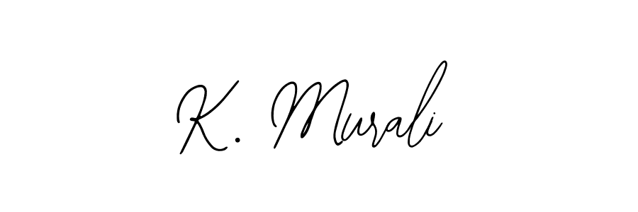 Use a signature maker to create a handwritten signature online. With this signature software, you can design (Bearetta-2O07w) your own signature for name K. Murali. K. Murali signature style 12 images and pictures png