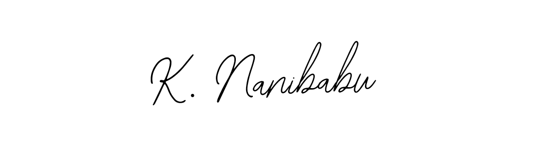 How to make K. Nanibabu name signature. Use Bearetta-2O07w style for creating short signs online. This is the latest handwritten sign. K. Nanibabu signature style 12 images and pictures png
