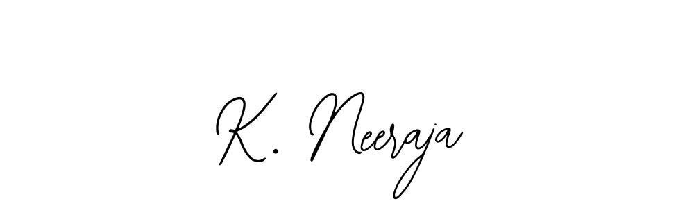 Use a signature maker to create a handwritten signature online. With this signature software, you can design (Bearetta-2O07w) your own signature for name K. Neeraja. K. Neeraja signature style 12 images and pictures png