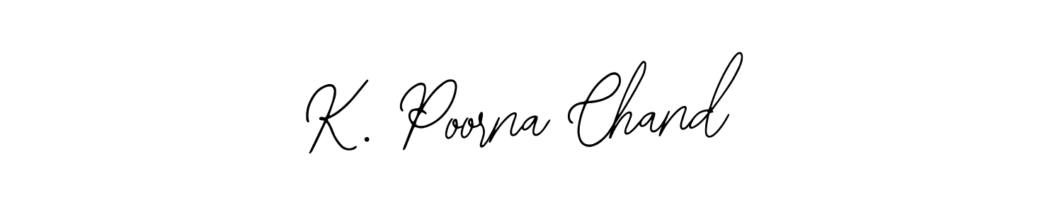 Use a signature maker to create a handwritten signature online. With this signature software, you can design (Bearetta-2O07w) your own signature for name K. Poorna Chand. K. Poorna Chand signature style 12 images and pictures png