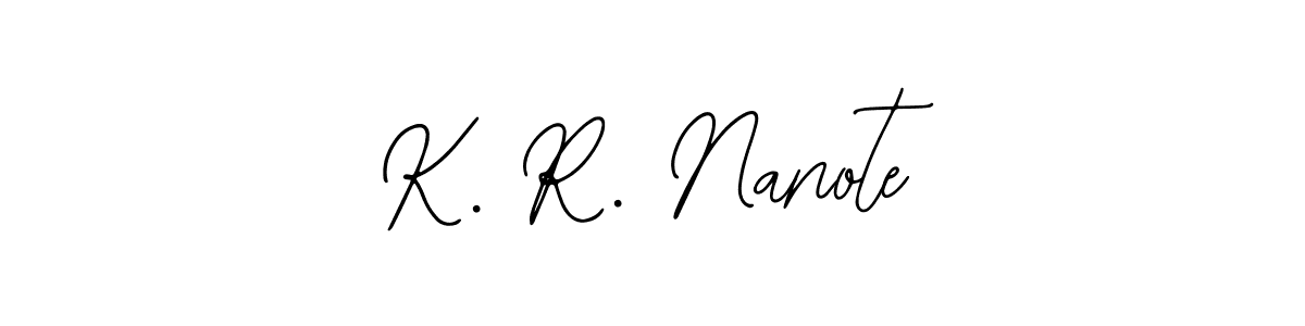 if you are searching for the best signature style for your name K. R. Nanote. so please give up your signature search. here we have designed multiple signature styles  using Bearetta-2O07w. K. R. Nanote signature style 12 images and pictures png