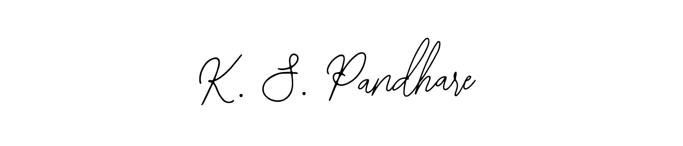 This is the best signature style for the K. S. Pandhare name. Also you like these signature font (Bearetta-2O07w). Mix name signature. K. S. Pandhare signature style 12 images and pictures png