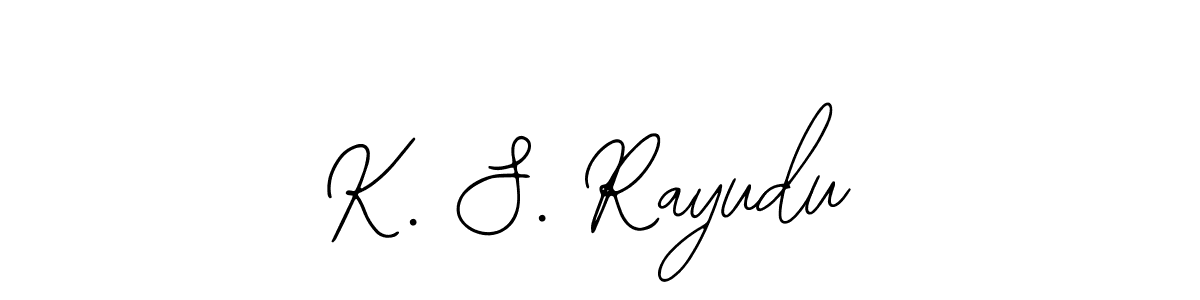 Make a beautiful signature design for name K. S. Rayudu. With this signature (Bearetta-2O07w) style, you can create a handwritten signature for free. K. S. Rayudu signature style 12 images and pictures png