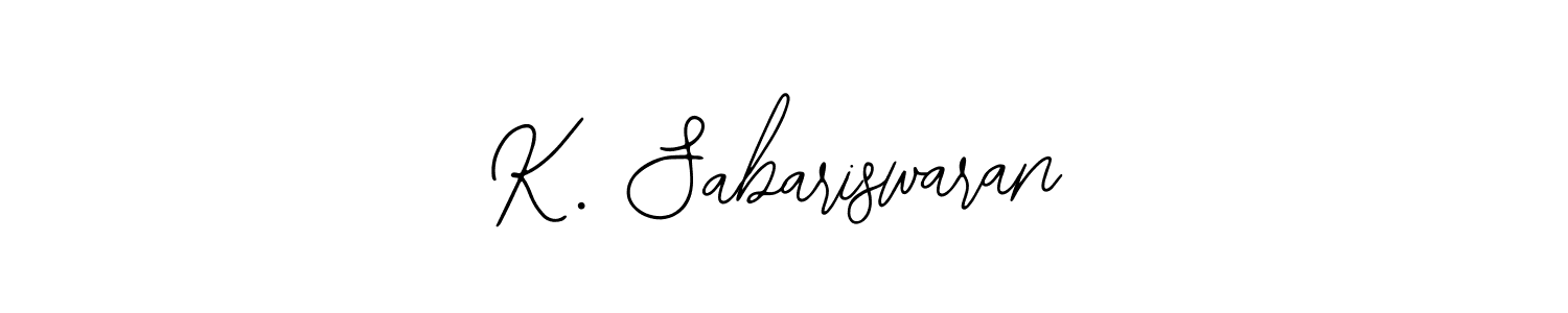 Create a beautiful signature design for name K. Sabariswaran. With this signature (Bearetta-2O07w) fonts, you can make a handwritten signature for free. K. Sabariswaran signature style 12 images and pictures png